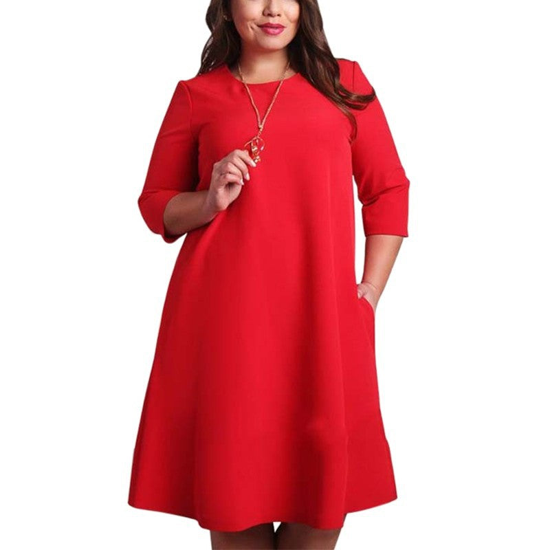 Longsleeve Midi Dress with Pockets