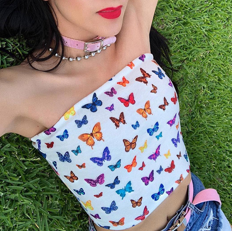 Butterfly Tube Top