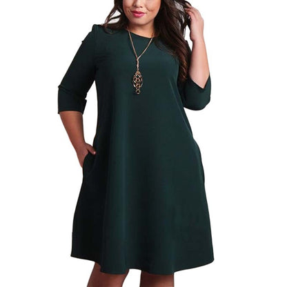 Longsleeve Midi Dress with Pockets