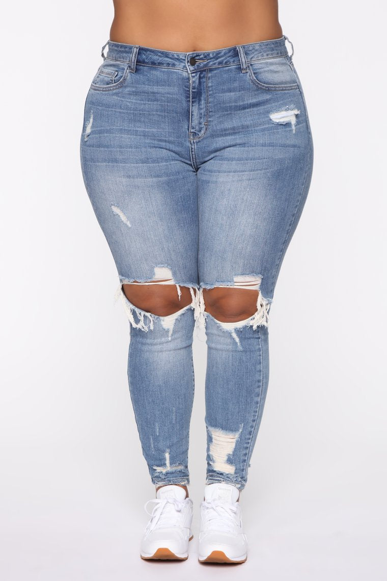 Stretch Ripped Jeans