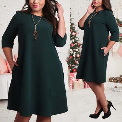 Longsleeve Midi Dress with Pockets