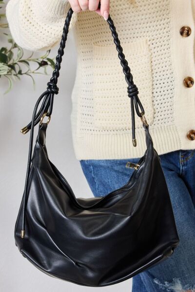 Braided Strap Shoulder Bag