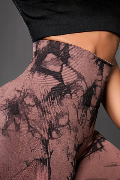 Printed High Waist Active Leggings