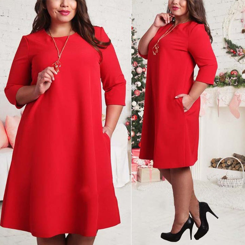 Longsleeve Midi Dress with Pockets